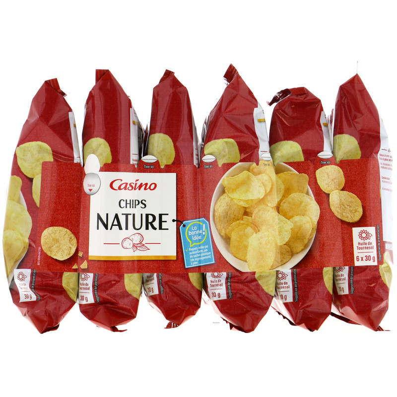 CASINO Chips nature - 6x30g