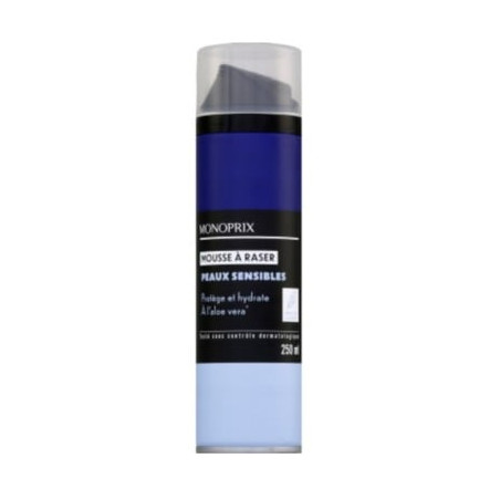 Mousse à raser pour Homme peaux sensibles