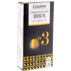 CASINO Capsules de café Doux - 52g