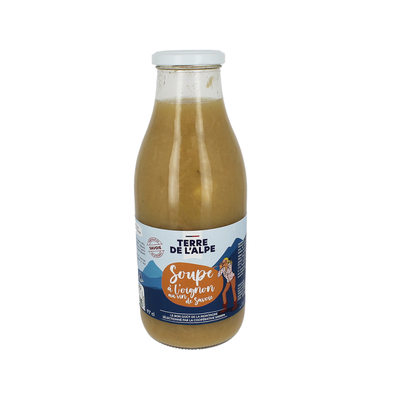 TERRE DE L'ALPE Soupe à l'oignon au vin de Savoie - 970ml