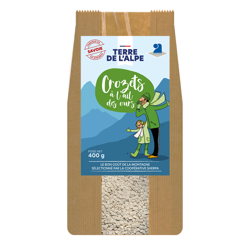 TERRE DE L'ALPE Crozets à l'ail des ours - 400g