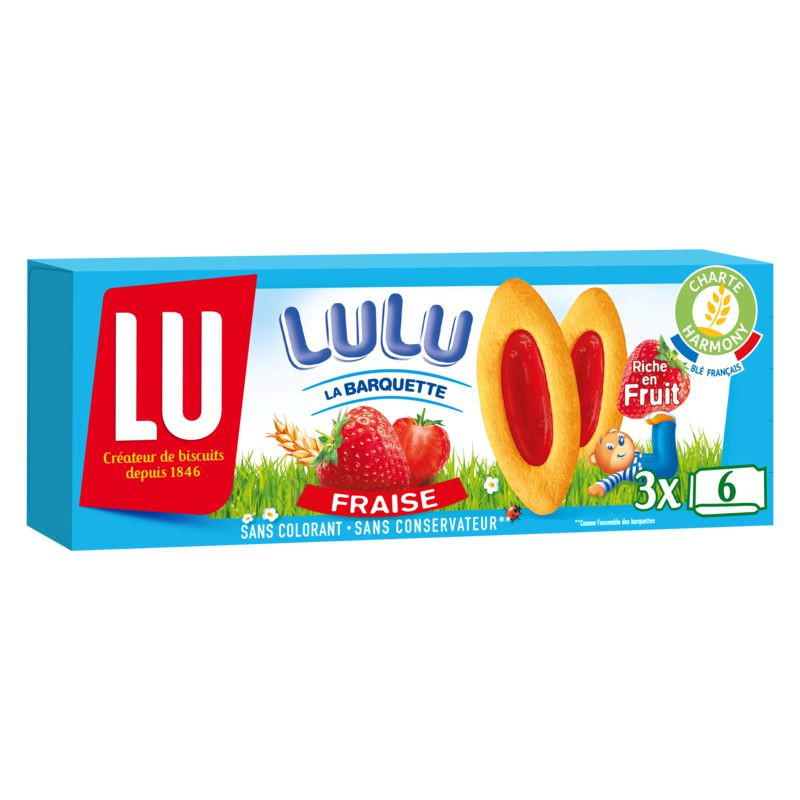 LU Barquette Lulu Fraise - 120g