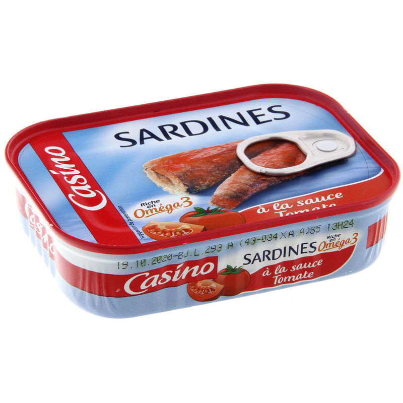 CASINO Sardines à la sauce tomate - 135g