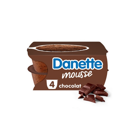 Danette Mousse au chocolat - 4x60g