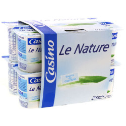 CASINO Yaourt Nature - 12x125g