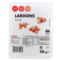 TOUS LES JOURS Lardons fumés - 200g