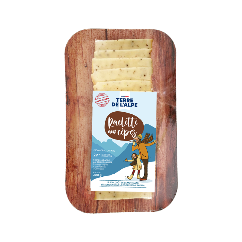 TERRE DE L'ALPE Raclette aux Cèpes - 200g
