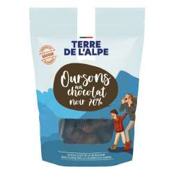 TERRE DE L'ALPE Ourson Guimauve au Chocolat Noir - 150g