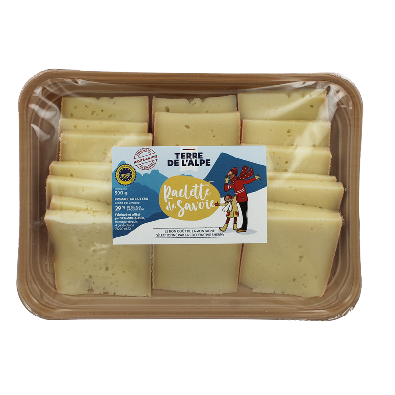 TERRE DE L'ALPE Raclette de Savoie au lait cru - 500g