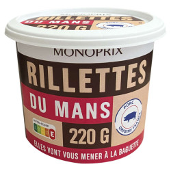 MONOPRIX Rillettes Du Mans - 220g