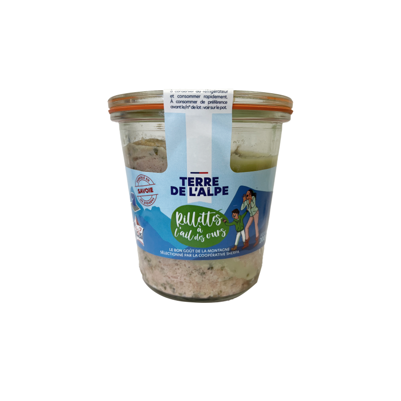 TERRE DE L'ALPE Rilettes à l’Ail des Ours  - 200g