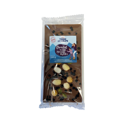 TERRE DE L'ALPE Tablette Chocolat Lait Mendiant Myrtille - 100g