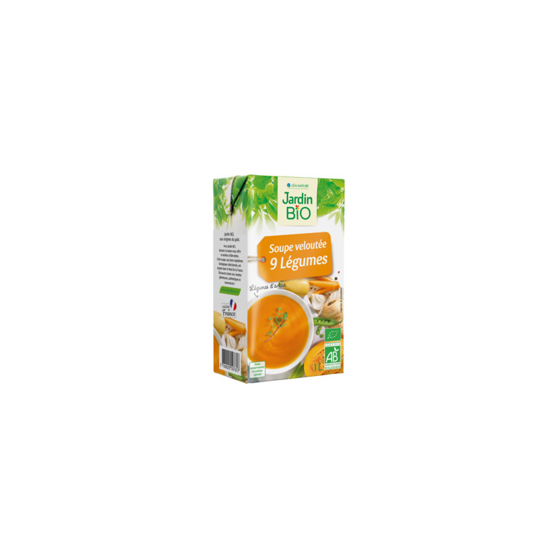 JARDIN BIO Velouté 9 légumes Bio - 1L