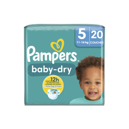 Couches Baby-Dry Taille 5 19 11kg-16kg - x19