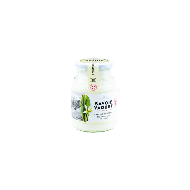 SAVOIE YAOURT Yaourt brassé sucré vanille pot verre - 500g