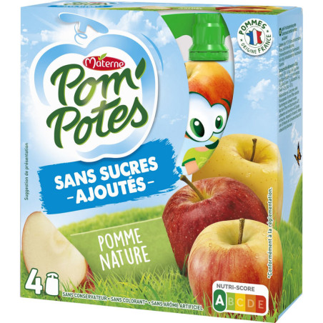 pomme nature sans sucre ajouté - 4x90g