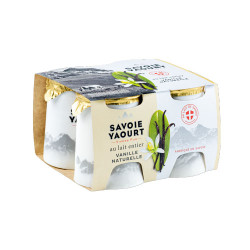 SAVOIE YAOURT Yaourt vanille pot carton - 4x125g
