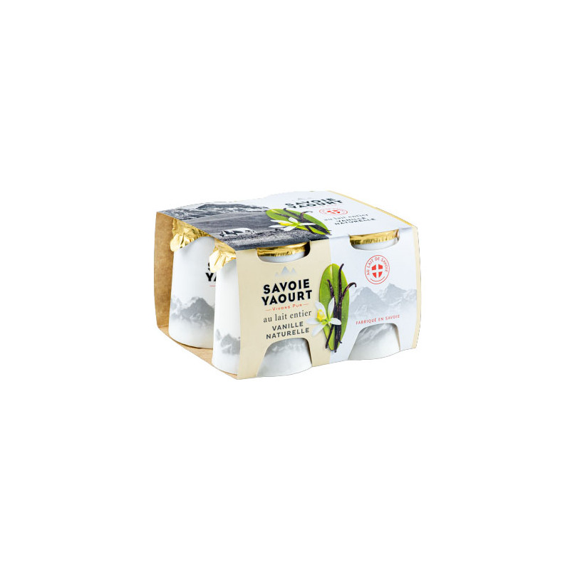 SAVOIE YAOURT Yaourt vanille pot carton - 4x125g