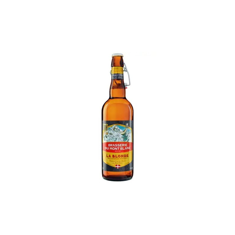 MONT BLANC Bière La Blonde 5.8° - 75cl