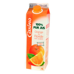 CASINO Pur Jus d'orange - 1L