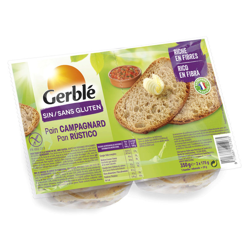 GERBLE Pain Campagnard sans Gluten - 350g