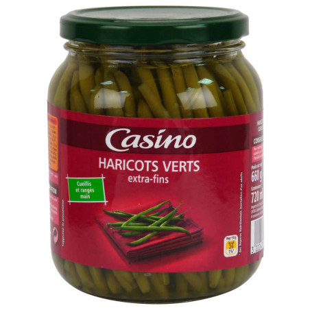 Haricots verts extra-fins cueillis main - 660g