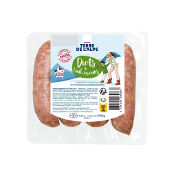 TERRE DE L'ALPE Diots de Savoie à l'Ail des Ours - 4x85g