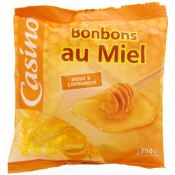 CASINO Bonbons au miel doux et savoureux - 250g