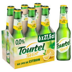 Tourtel Bière Sans Alcool Aromatisée Citron 6x27