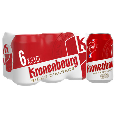 Kronenbourg Bière Blonde 4°2 6x33cl