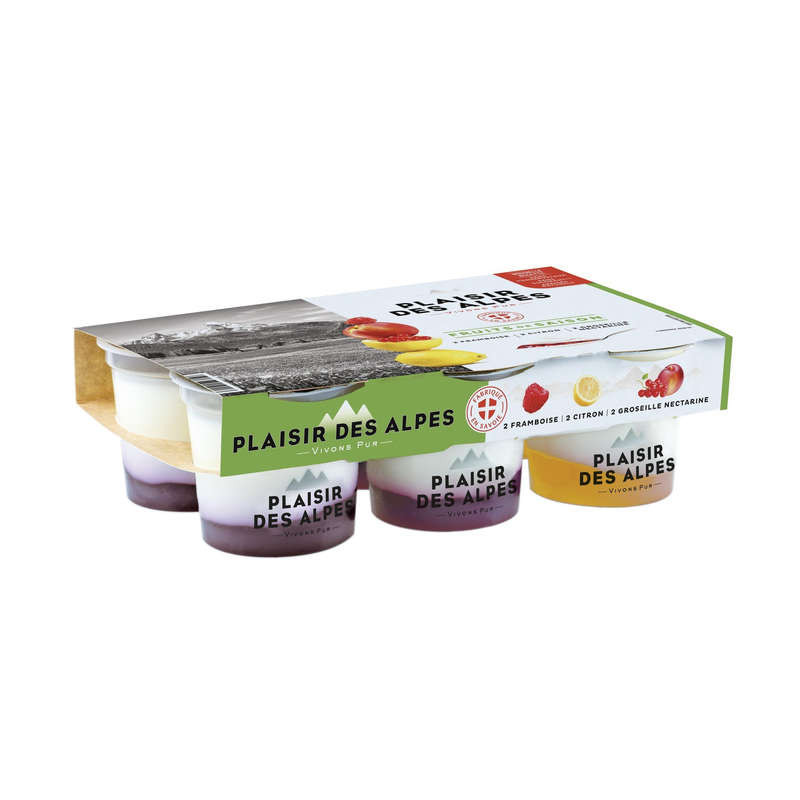 Plaisir des Alpes Yaourt Plaisir des Alpes Fruits 6x125g