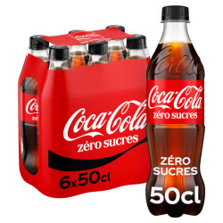 Coca-cola sans sucres 6x50cl