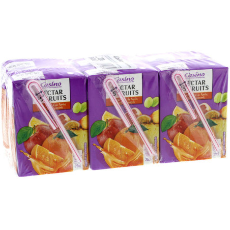 Casino Nectar - 15 Fruits - Mini Briques - Gouter enfant - 6x20cl