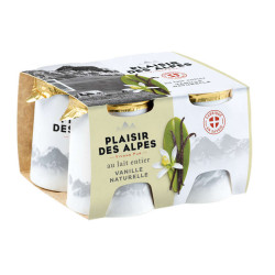 Savoie Yaourt Yaourt au Lait Entier Saveur Vanille 4x125g