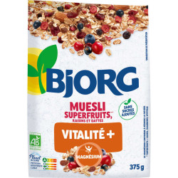 Bjorg Muesli superfruits raisin