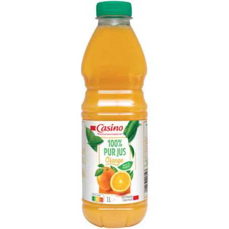 Casino Jus D'Orange - 100% Pur Jus Bouteille 1L