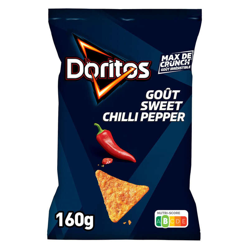 Doritos Chips Tortilla Goût Sweet Chili Pepper 160g