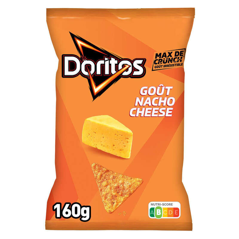 Doritos Chips Tortilla Goût Nacho Cheese 160g