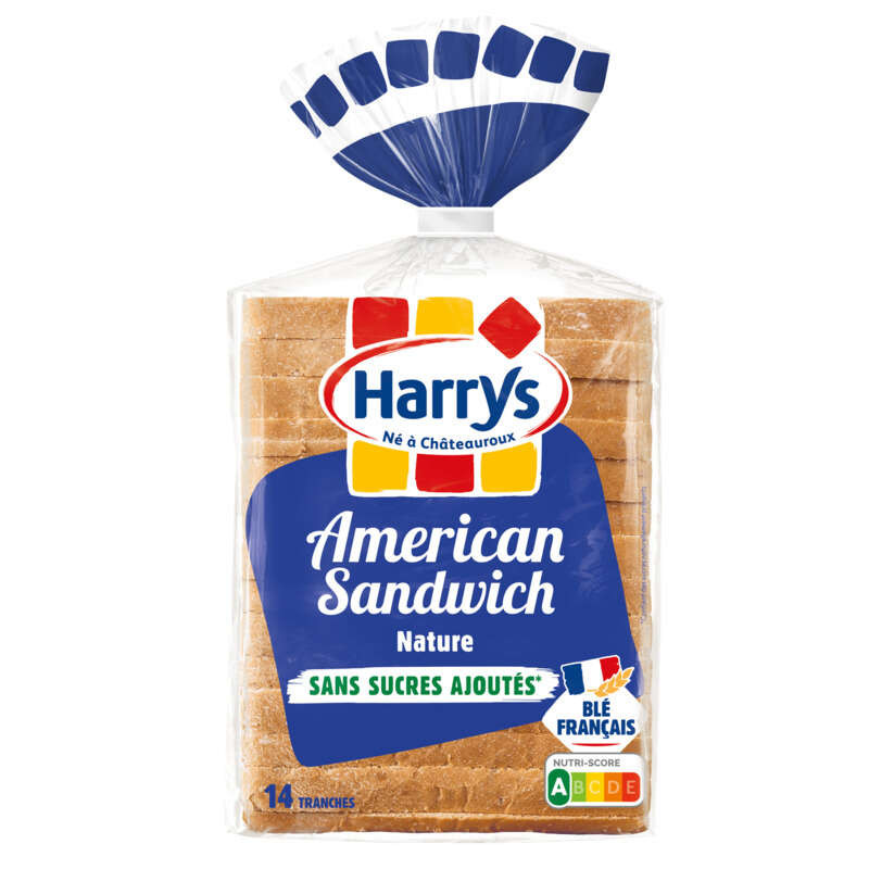 Harrys American sandwich nature sans sucres ajoutés 550g