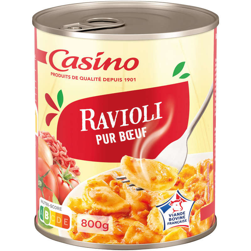 Casino Ravioli pur bœuf - 800g
