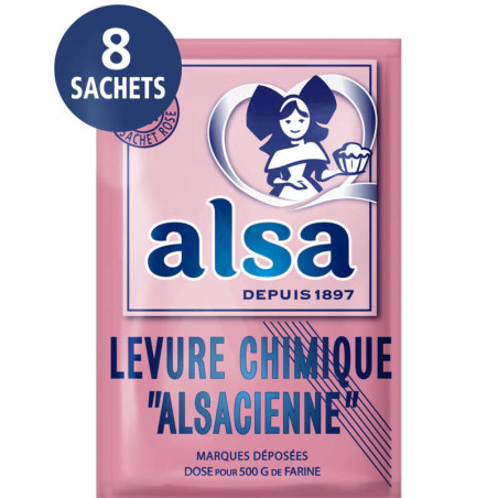 Alsa Levure Chimique Alsacienne 8 Sachets 88g