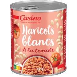 Casino Haricots blancs à la tomate - 800g