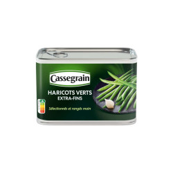 Cassegrain Haricots Verts Extra-Fins Cueillis & Rangés Main 390g