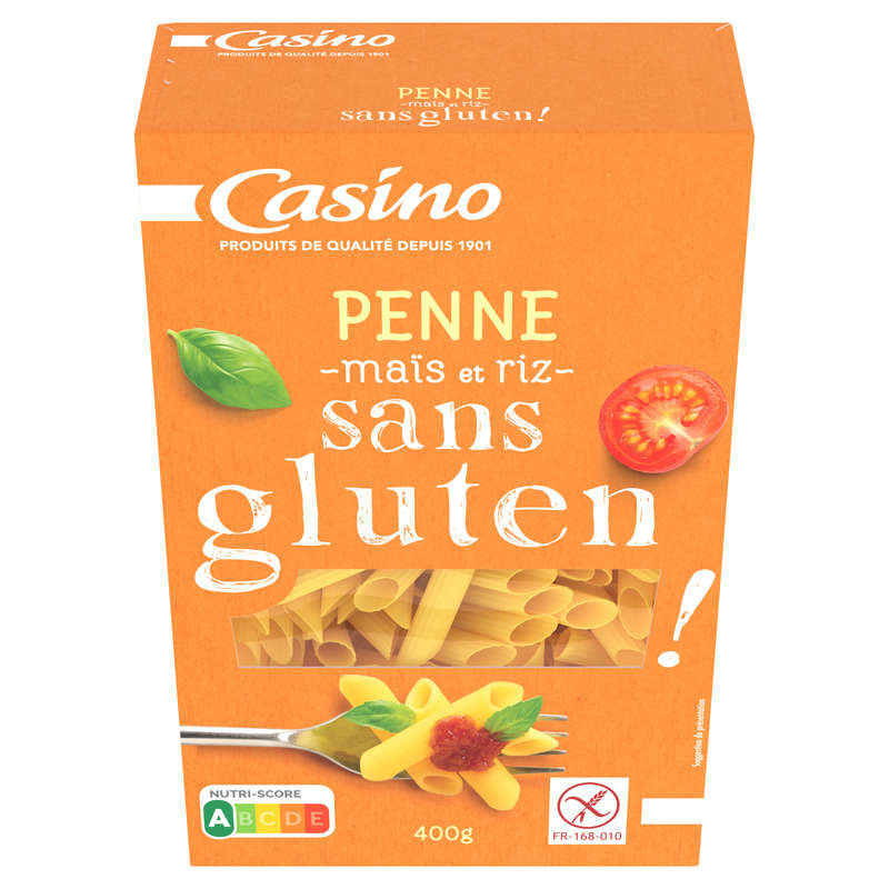 Casino Penne - Pâtes - Sans gluten - 400g