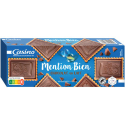 Casino Mention bien - Chocolat au lait - 150g