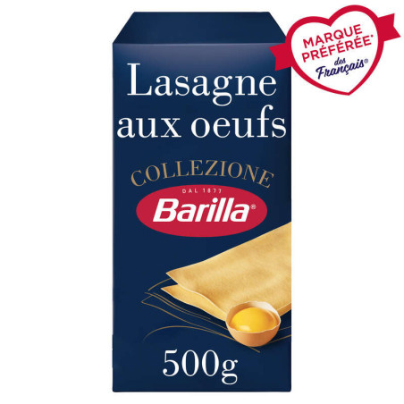Barilla Pâtes lasagnes aux œufs collezione 500g