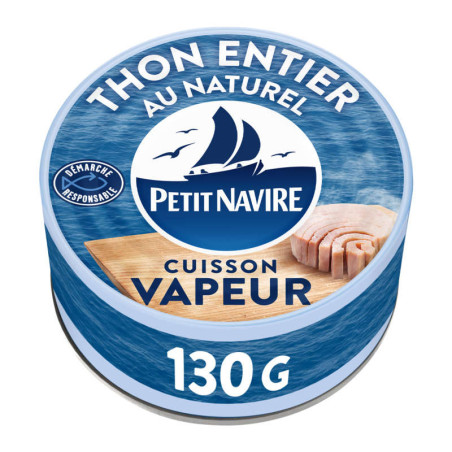 Petit Navire Thon Vapeur Nature 130g