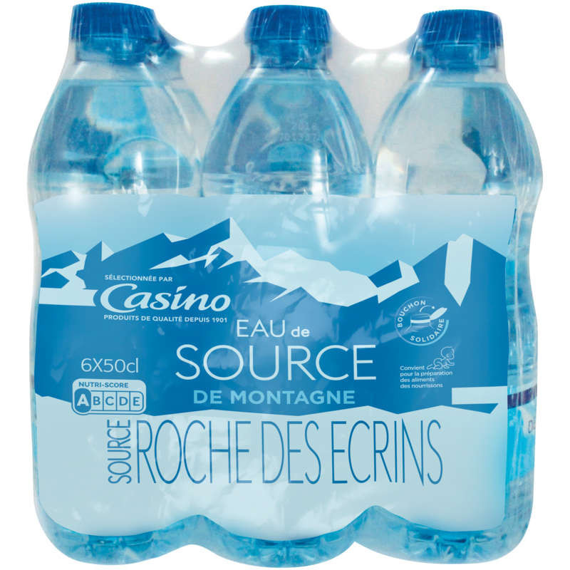 Casino Eau de source de montagne - Plate - 6x50cl