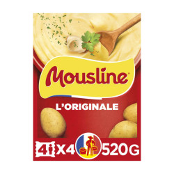 Mousline Purée de Pomme de Terre Nature x4 sachets 520g
