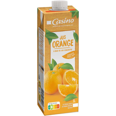 Casino Jus d'orange - A base de concentré - 1l